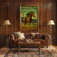 Louisville, KY Birthplace of the Kentucky Derby Poster