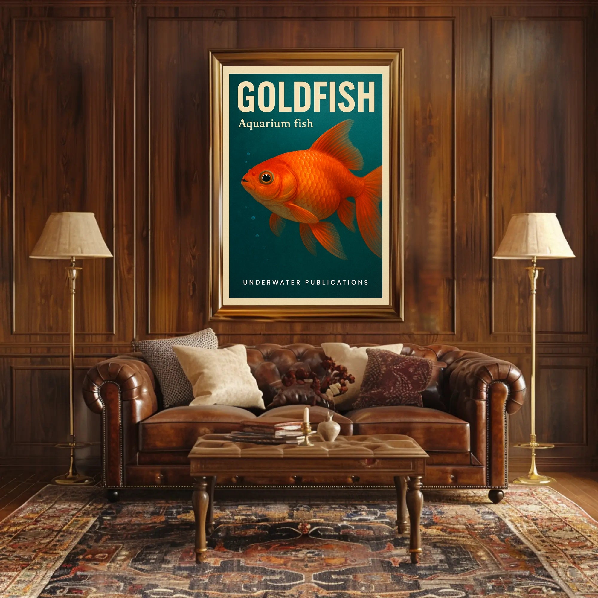 Goldfish Aquarium Delight Poster
