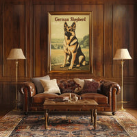 German Shepherd Portrait Poster