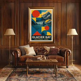 Glacier Bay National Park Scenic Print National Park Poster