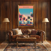Vibrant Miami Poster