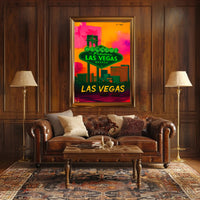 Las Vegas Skyline Pop Art Urban or Cityscape Poster