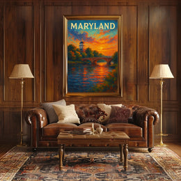 Maryland Sunset Poster