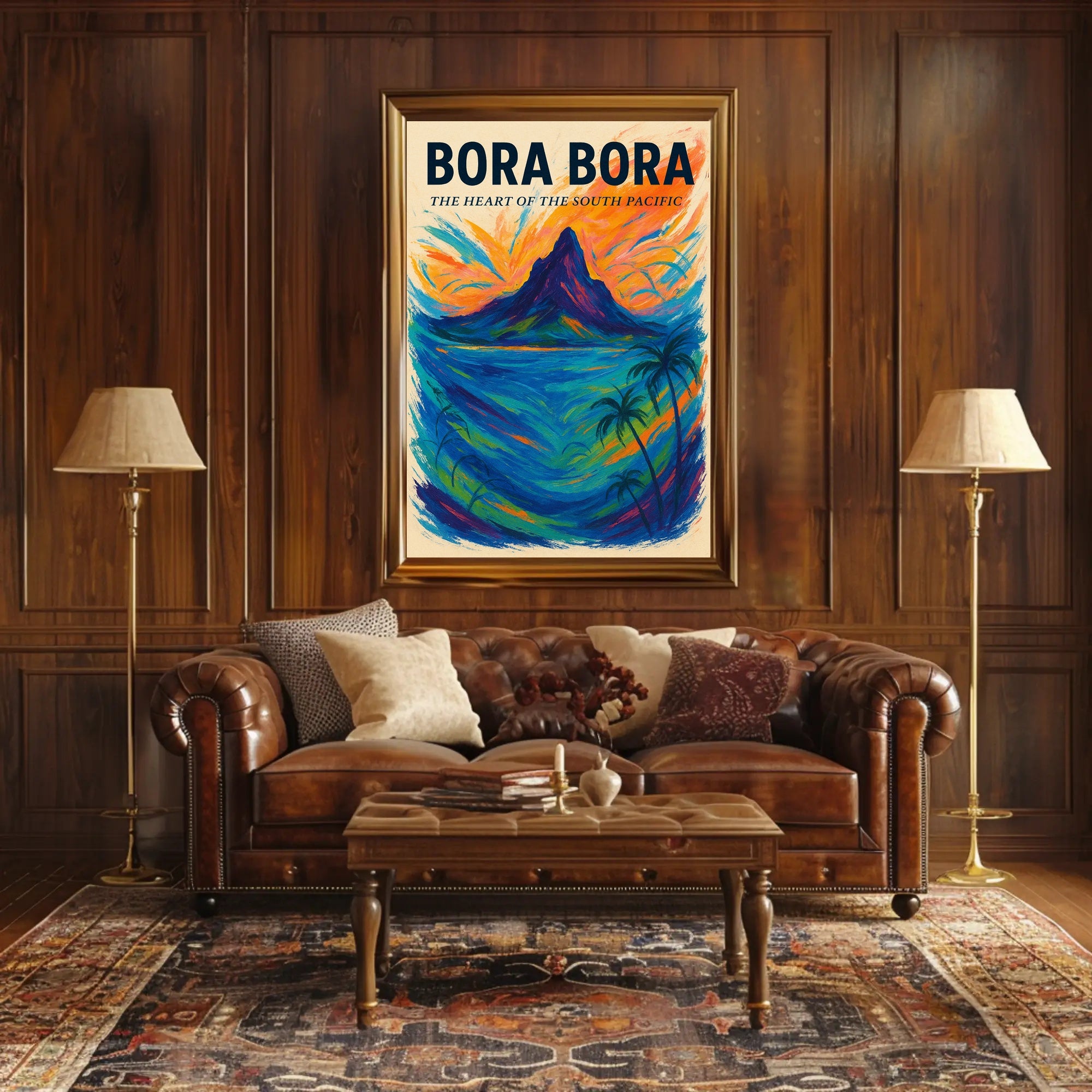 Bora Bora: Heart of the South Pacific Travel Poster PosterGoat