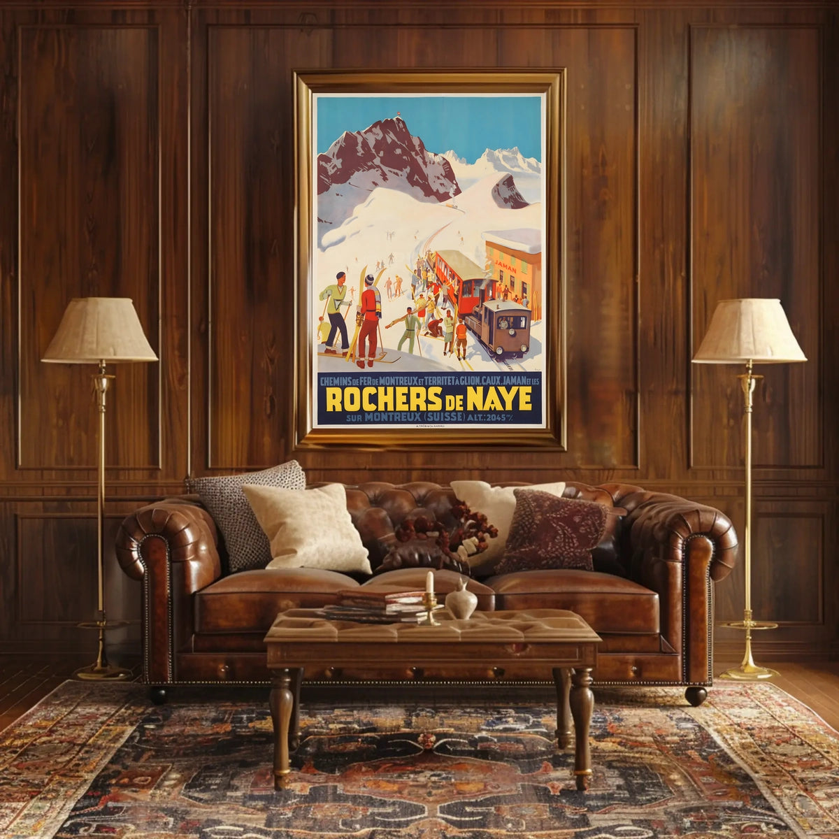 Rochers De Naye Swiss Mountain Poster