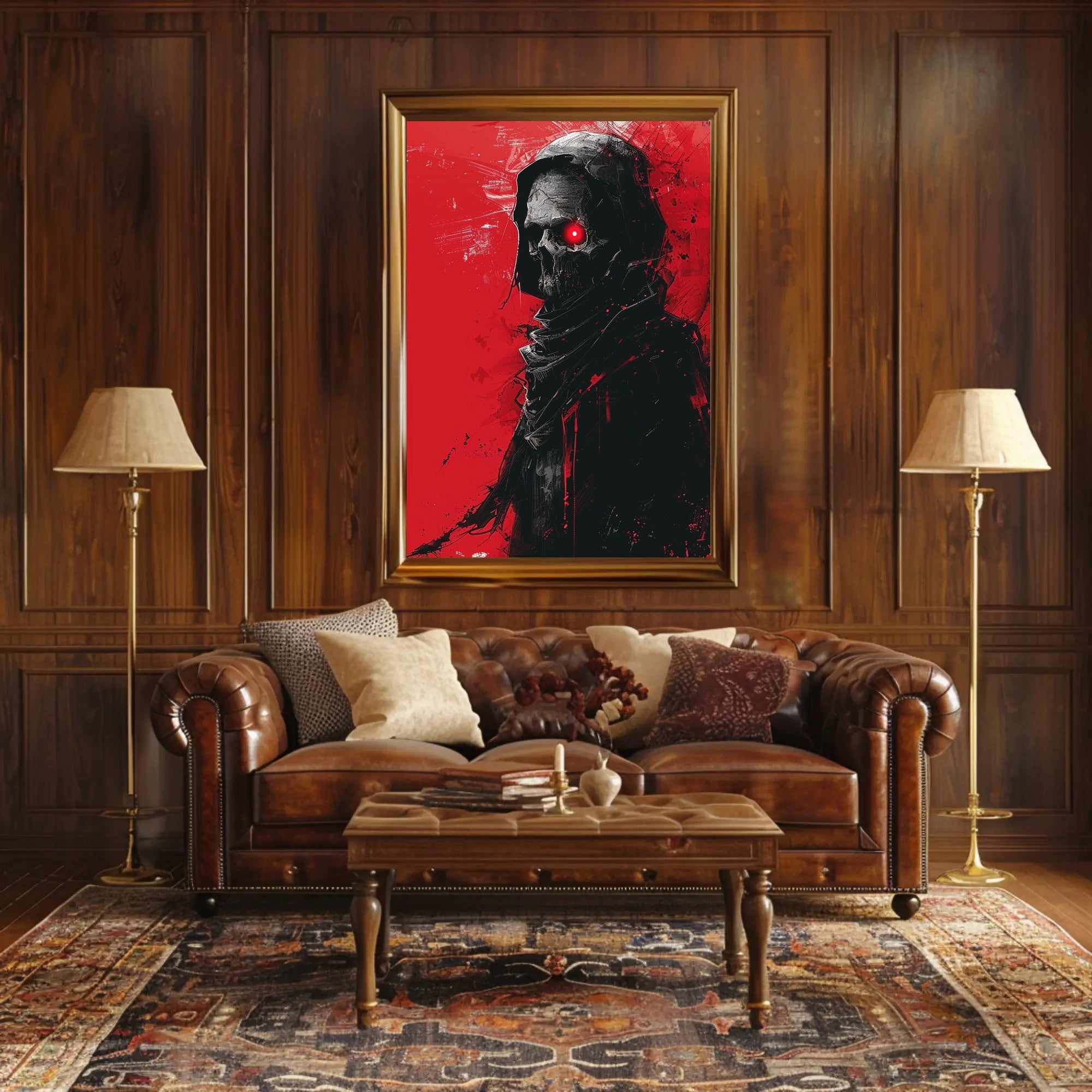Dark Reaper Modern Gothic Art Poster Print PosterGoat