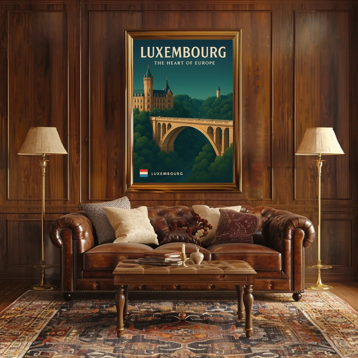 Luxembourg The Heart Of Europe Poster