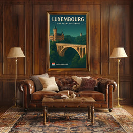 Luxembourg The Heart Of Europe Poster