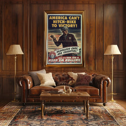 World War II Transportation Support WWII Poster