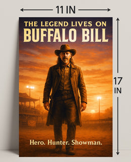 Buffalo Bill The Legend Lives On Poster PosterGoat