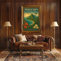 American Samoa National Park Scenic Art Poster