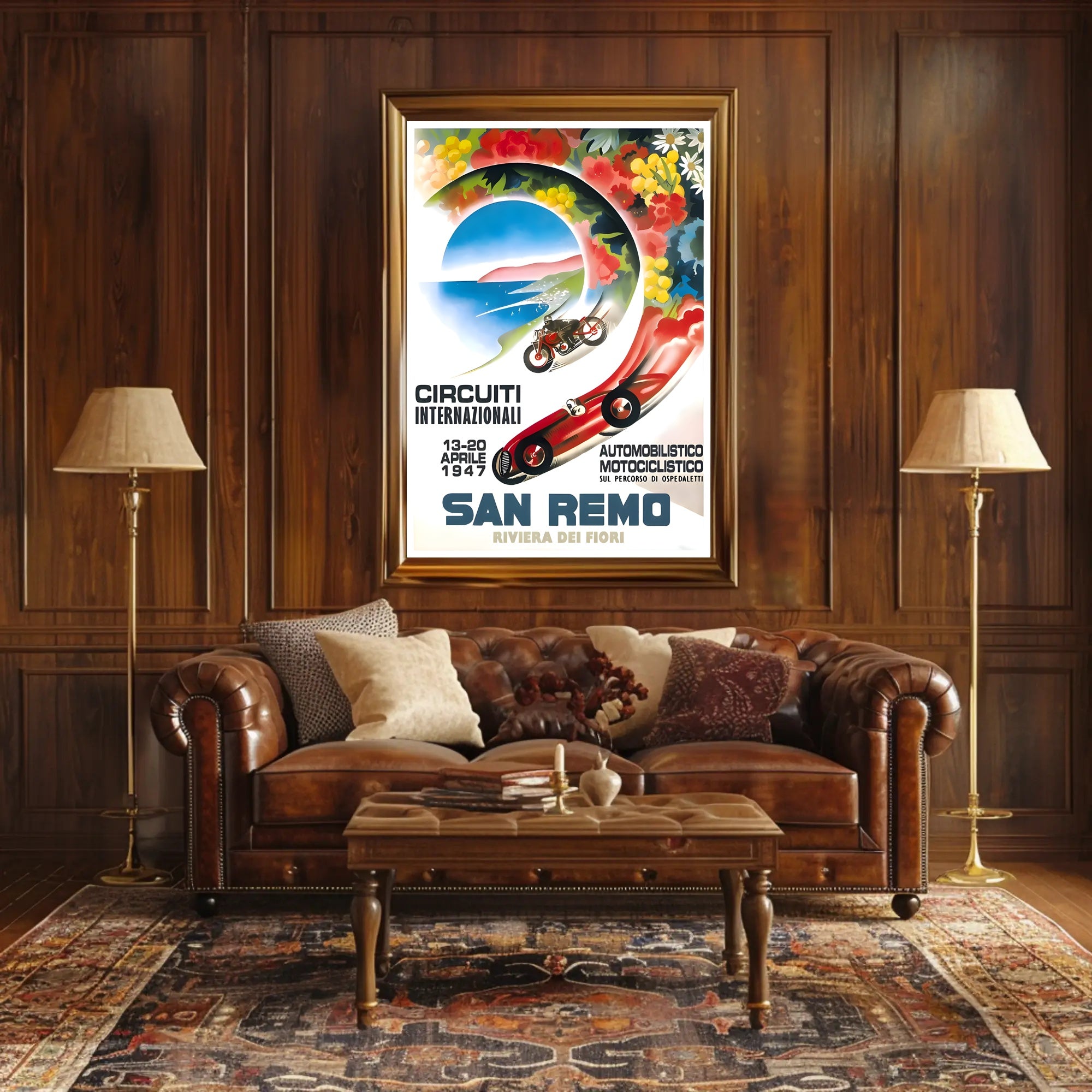 International Circuits in San Remo Poster