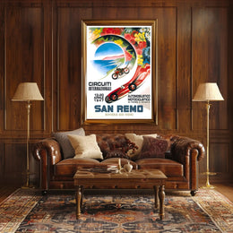 International Circuits in San Remo Poster