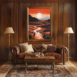 Vivid Desert Sunrise Travel Poster