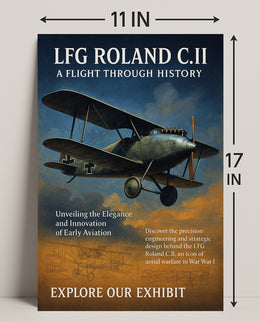 LFG Roland C.II A Flight Through History Poster PosterGoat