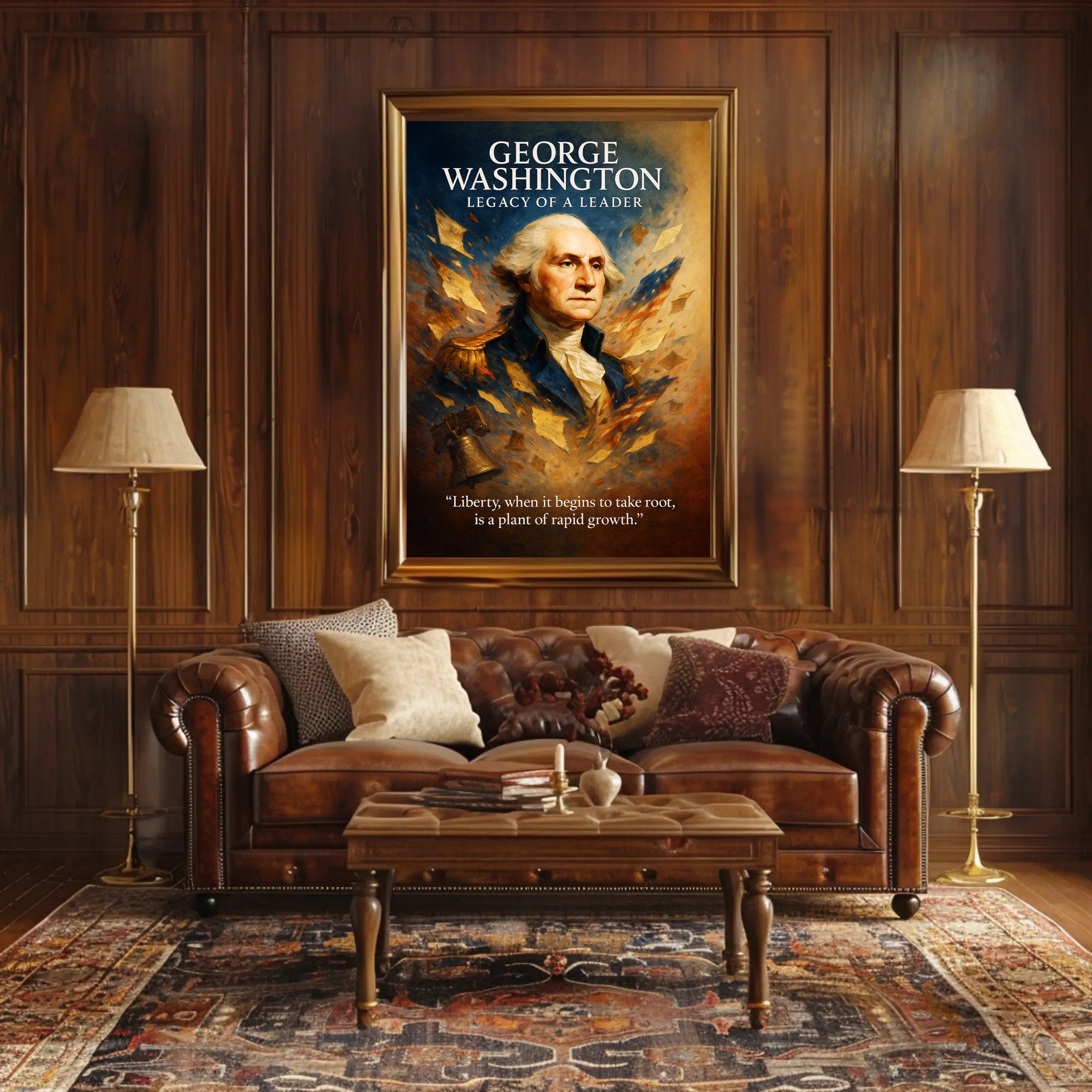 George Washington Legacy of a Leader Poster PosterGoat