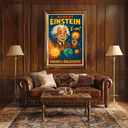 Einstein Relativity Scenic Poster