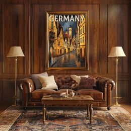 Charming Streets of Germany Poster