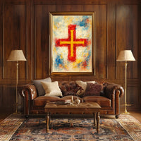 Vibrant Cross Poster