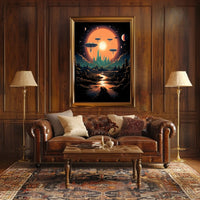 Futuristic Landscape Poster