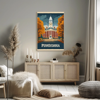 Pennsylvania Vintage Poster