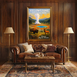 Yellowstone National Park Nature's Majestic Wonder Poster