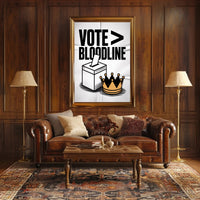 Democracy Versus Monarchy Political or Propaganda Poster