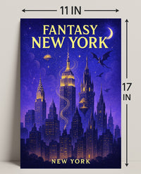 Fantasy New York Poster PosterGoat