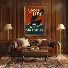 Loose Lips Might Sink Ships Poster