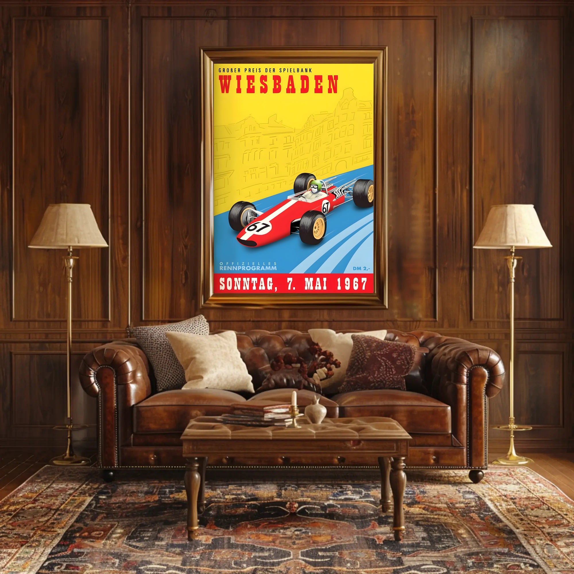 Großer Preis der Spielbank Wiesbaden 1967 Poster