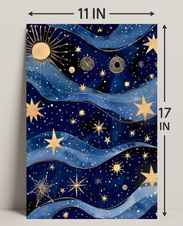 Celestial Cosmic Dreams in Space or Astronomy Poster