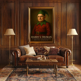 Whimsical Truman Fantasy Art Piece: Historical or Presidential Poster