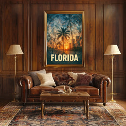 Florida Sunset Vibes Poster