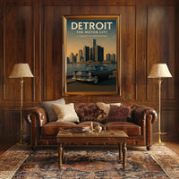 Detroit The Motor City Poster