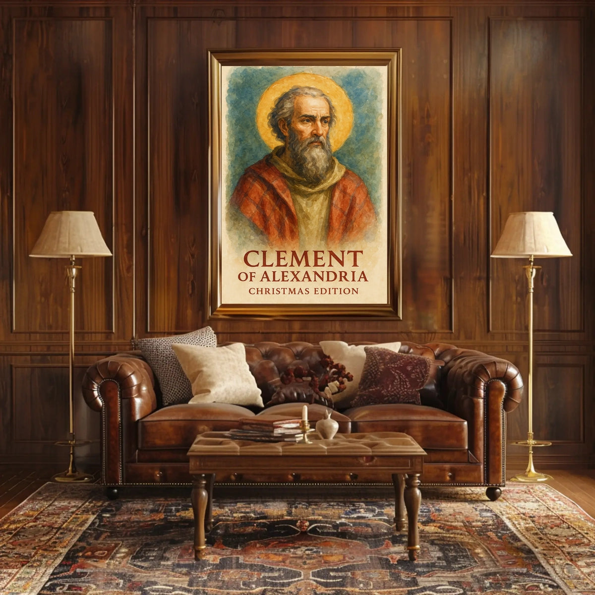 Clement of Alexandria Christmas Art Religious Heritage Poster