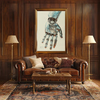 The Futuristic Hand Art Poster for Home Decor and Wall Art Enthusiasts PosterGoat