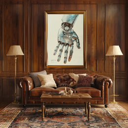 The Futuristic Hand Art Poster for Home Decor and Wall Art Enthusiasts PosterGoat
