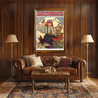 Moravian Singing Teachers Poster Art Nouveau Print