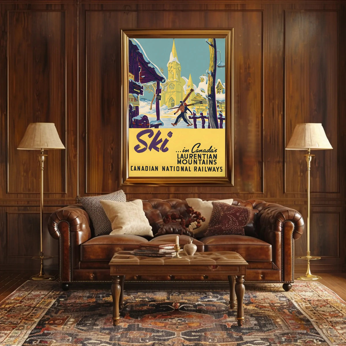 Ski In CanadaS Laurentian Mountains Poster