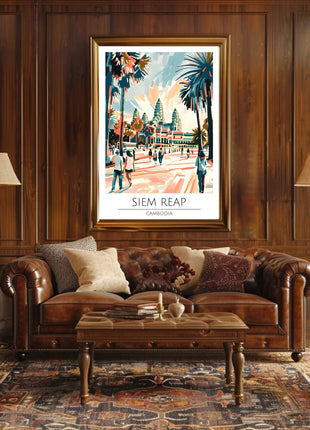 Siem Reap Adventure Travel Poster