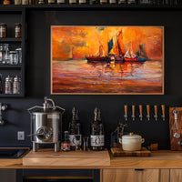 Sunset Sails Poster