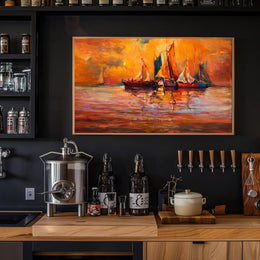 Sunset Sails Poster