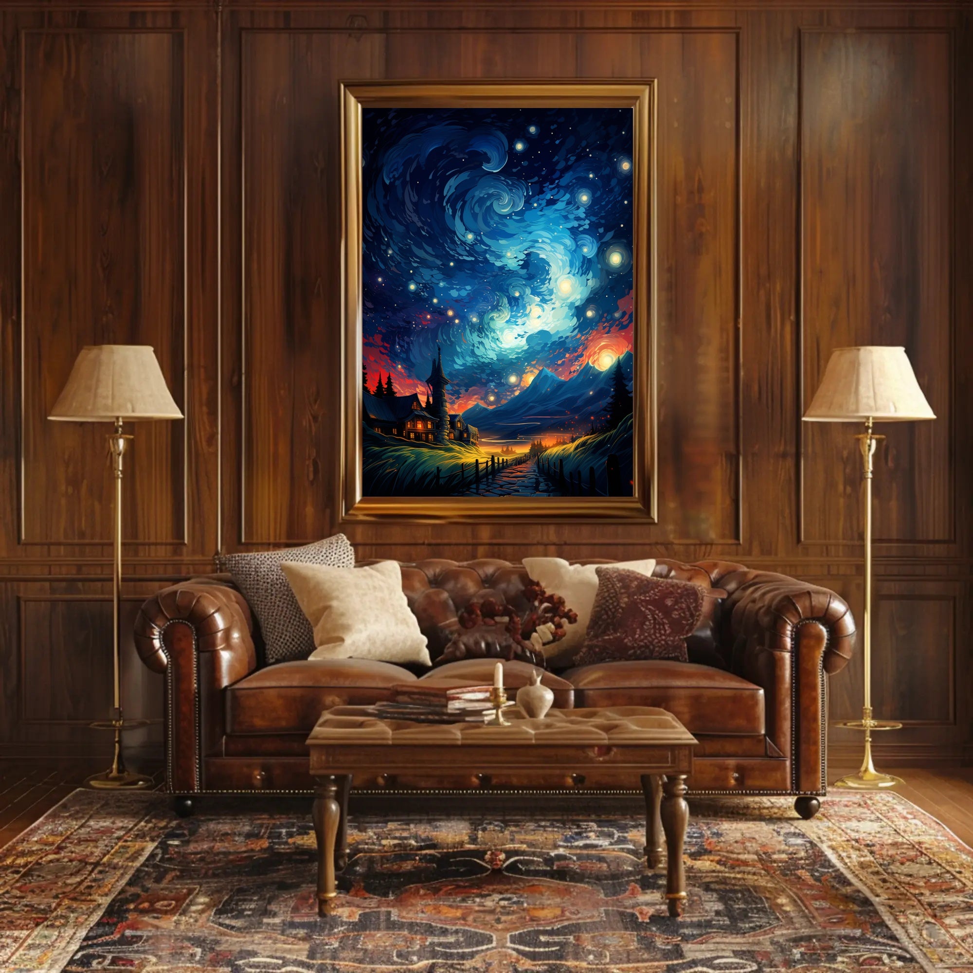 Starry Night Dreamscape Poster