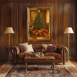 Festive Holiday Scene Poster