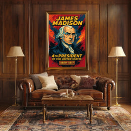 James Madison 4th President Poster Wall Art Heritage