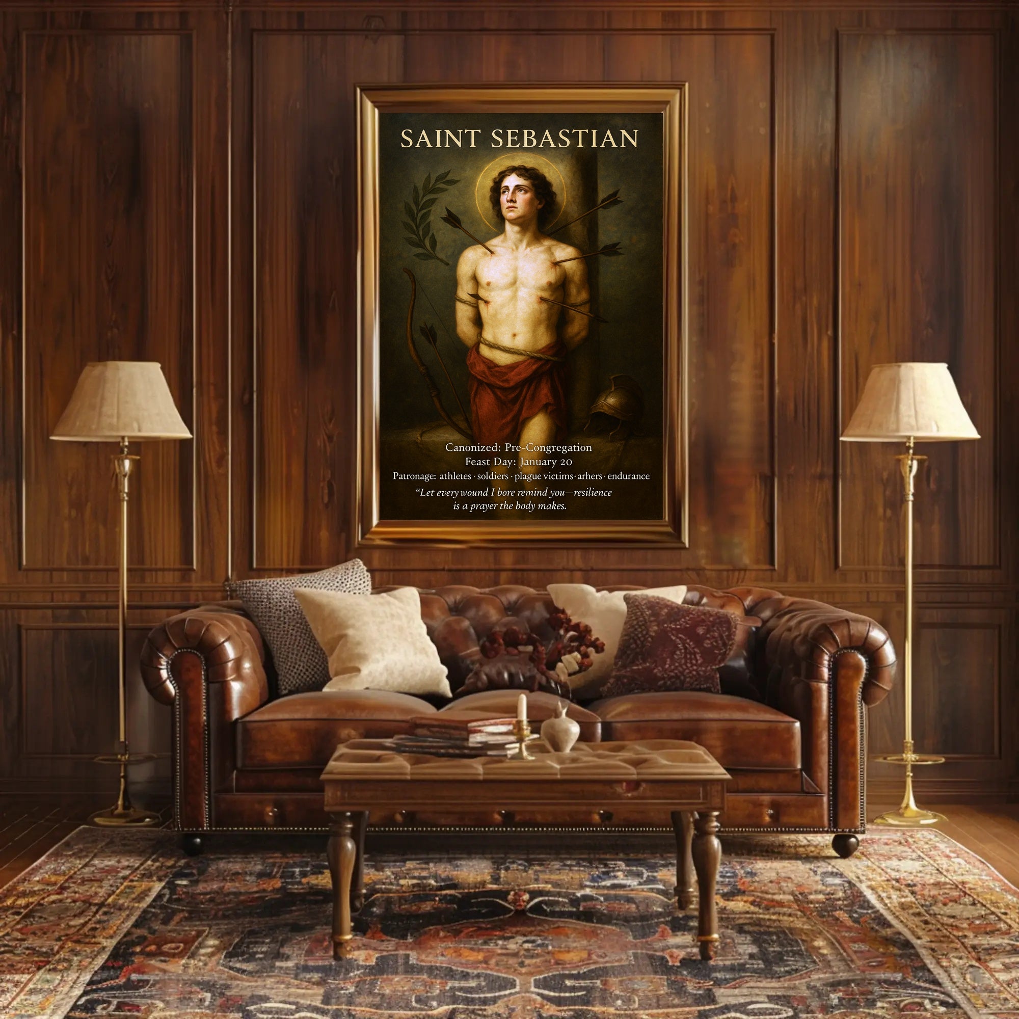 Saint Sebastian Patron of Resilience Poster PosterGoat
