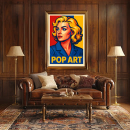 Vibrant Pop Art Portrait Poster