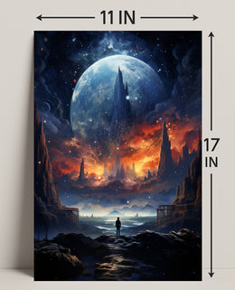 Cosmic Landscape Exploration Poster