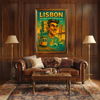 Lisbon The Sunlit City on Seven Hills Poster