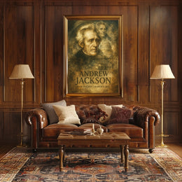 Andrew Jackson 7th President of the United States Double Exposure Poster